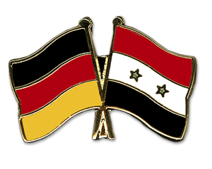 Bild von Freundschafts-Pin  Deutschland - Syrien-Fahne Freundschafts-Pin  Deutschland - Syrien-Flagge im Fahnenshop bestellen