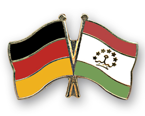 Bild von Freundschafts-Pin  Deutschland - Tadschikistan-Fahne Freundschafts-Pin  Deutschland - Tadschikistan-Flagge im Fahnenshop bestellen