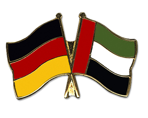 Bild von Freundschafts-Pin  Deutschland - Vereinigte Arabische Emirate-Fahne Freundschafts-Pin  Deutschland - Vereinigte Arabische Emirate-Flagge im Fahnenshop bestellen