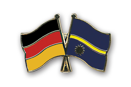 Bild von Freundschafts-Pin  Deutschland - Nauru-Fahne Freundschafts-Pin  Deutschland - Nauru-Flagge im Fahnenshop bestellen