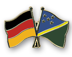 Bild von Freundschafts-Pin  Deutschland - Salomonen-Fahne Freundschafts-Pin  Deutschland - Salomonen-Flagge im Fahnenshop bestellen