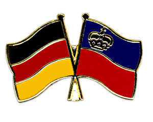 Bild von Freundschafts-Pin  Deutschland - Fürstentum Liechtenstein-Fahne Freundschafts-Pin  Deutschland - Fürstentum Liechtenstein-Flagge im Fahnenshop bestellen