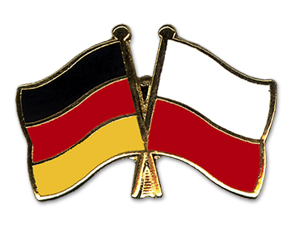 Bild von Freundschafts-Pin  Deutschland - Polen-Fahne Freundschafts-Pin  Deutschland - Polen-Flagge im Fahnenshop bestellen