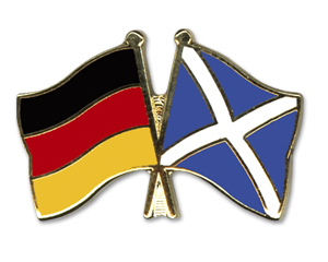 Bild von Freundschafts-Pin  Deutschland - Schottland-Fahne Freundschafts-Pin  Deutschland - Schottland-Flagge im Fahnenshop bestellen