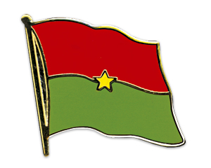 Bild von Flaggen-Pin Burkina Faso-Fahne Flaggen-Pin Burkina Faso-Flagge im Fahnenshop bestellen