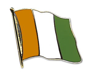 Bild von Flaggen-Pin Côte d´lvoire (Elfenbeinküste)-Fahne Flaggen-Pin Côte d´lvoire (Elfenbeinküste)-Flagge im Fahnenshop bestellen