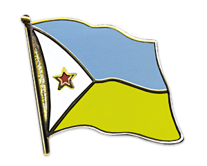 Bild von Flaggen-Pin Dschibuti-Fahne Flaggen-Pin Dschibuti-Flagge im Fahnenshop bestellen