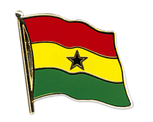Bild von Flaggen-Pin Ghana-Fahne Flaggen-Pin Ghana-Flagge im Fahnenshop bestellen