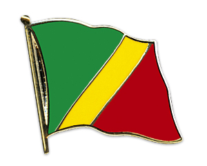 Bild von Flaggen-Pin Kongo, Republik-Fahne Flaggen-Pin Kongo, Republik-Flagge im Fahnenshop bestellen