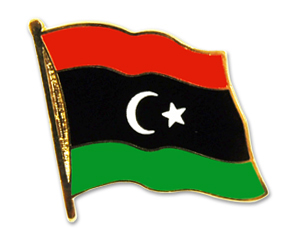 Bild von Flaggen-Pin Libyen-Fahne Flaggen-Pin Libyen-Flagge im Fahnenshop bestellen