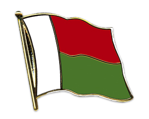 Bild von Flaggen-Pin Madagaskar-Fahne Flaggen-Pin Madagaskar-Flagge im Fahnenshop bestellen