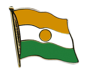 Bild von Flaggen-Pin Niger-Fahne Flaggen-Pin Niger-Flagge im Fahnenshop bestellen