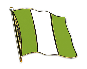 Bild von Flaggen-Pin Nigeria-Fahne Flaggen-Pin Nigeria-Flagge im Fahnenshop bestellen
