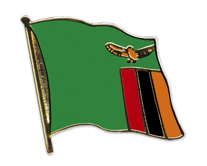 Bild von Flaggen-Pin Sambia-Fahne Flaggen-Pin Sambia-Flagge im Fahnenshop bestellen