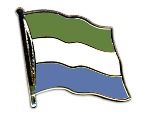 Bild von Flaggen-Pin Sierra Leone-Fahne Flaggen-Pin Sierra Leone-Flagge im Fahnenshop bestellen