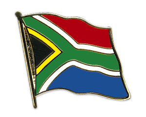 Bild von Flaggen-Pin Südafrika-Fahne Flaggen-Pin Südafrika-Flagge im Fahnenshop bestellen