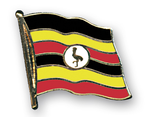 Bild von Flaggen-Pin Uganda-Fahne Flaggen-Pin Uganda-Flagge im Fahnenshop bestellen