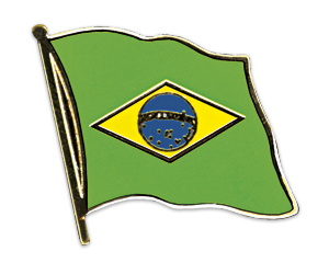 Bild von Flaggen-Pin Brasilien-Fahne Flaggen-Pin Brasilien-Flagge im Fahnenshop bestellen