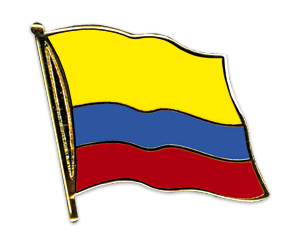 Bild von Flaggen-Pin Kolumbien-Fahne Flaggen-Pin Kolumbien-Flagge im Fahnenshop bestellen