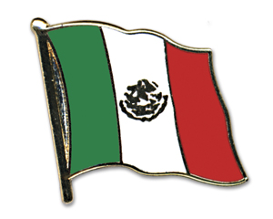 Bild von Flaggen-Pin Mexiko-Fahne Flaggen-Pin Mexiko-Flagge im Fahnenshop bestellen