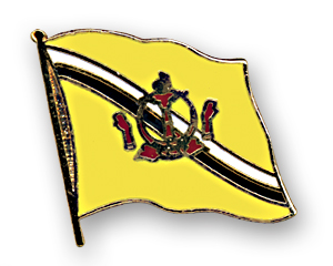 Bild von Flaggen-Pin Brunei Darussalam-Fahne Flaggen-Pin Brunei Darussalam-Flagge im Fahnenshop bestellen