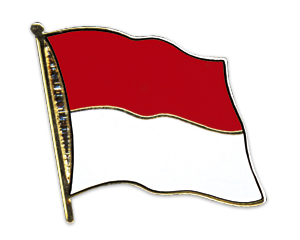 Bild von Flaggen-Pin Indonesien-Fahne Flaggen-Pin Indonesien-Flagge im Fahnenshop bestellen