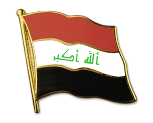 Bild von Flaggen-Pin Irak-Fahne Flaggen-Pin Irak-Flagge im Fahnenshop bestellen