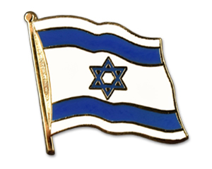 Bild von Flaggen-Pin Israel-Fahne Flaggen-Pin Israel-Flagge im Fahnenshop bestellen