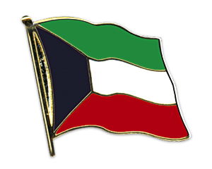 Bild von Flaggen-Pin Kuwait-Fahne Flaggen-Pin Kuwait-Flagge im Fahnenshop bestellen