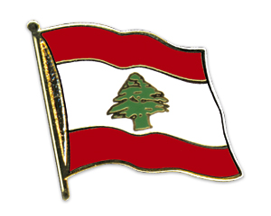Bild von Flaggen-Pin Libanon-Fahne Flaggen-Pin Libanon-Flagge im Fahnenshop bestellen