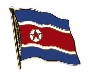 Bild von Flaggen-Pin Nordkorea-Fahne Flaggen-Pin Nordkorea-Flagge im Fahnenshop bestellen