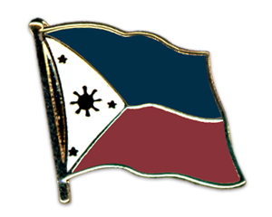 Bild von Flaggen-Pin Philippinen-Fahne Flaggen-Pin Philippinen-Flagge im Fahnenshop bestellen
