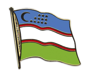 Bild von Flaggen-Pin Usbekistan-Fahne Flaggen-Pin Usbekistan-Flagge im Fahnenshop bestellen