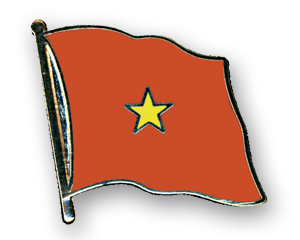 Bild von Flaggen-Pin Vietnam-Fahne Flaggen-Pin Vietnam-Flagge im Fahnenshop bestellen