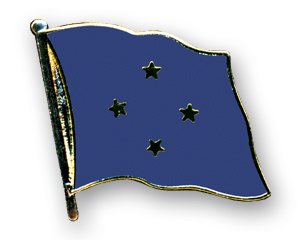 Bild von Flaggen-Pin Mikronesien-Fahne Flaggen-Pin Mikronesien-Flagge im Fahnenshop bestellen