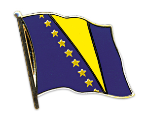 Bild von Flaggen-Pin Bosnien und Herzegowina-Fahne Flaggen-Pin Bosnien und Herzegowina-Flagge im Fahnenshop bestellen