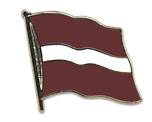 Bild von Flaggen-Pin Lettland-Fahne Flaggen-Pin Lettland-Flagge im Fahnenshop bestellen
