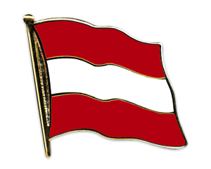 Bild von Flaggen-Pin Österreich-Fahne Flaggen-Pin Österreich-Flagge im Fahnenshop bestellen