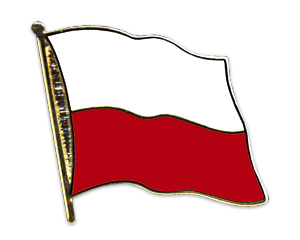 Bild von Flaggen-Pin Polen-Fahne Flaggen-Pin Polen-Flagge im Fahnenshop bestellen