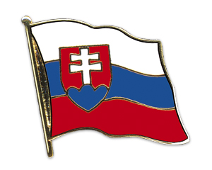 Bild von Flaggen-Pin Slowakei-Fahne Flaggen-Pin Slowakei-Flagge im Fahnenshop bestellen