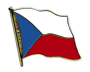 Bild von Flaggen-Pin Tschechische Republik-Fahne Flaggen-Pin Tschechische Republik-Flagge im Fahnenshop bestellen