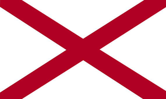 Bild von USA - Bundesstaat Alabama-Fahne USA - Bundesstaat Alabama-Flagge im Fahnenshop bestellen