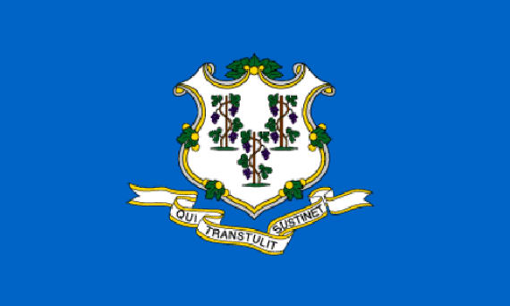 Bild von USA - Bundesstaat Connecticut-Fahne USA - Bundesstaat Connecticut-Flagge im Fahnenshop bestellen