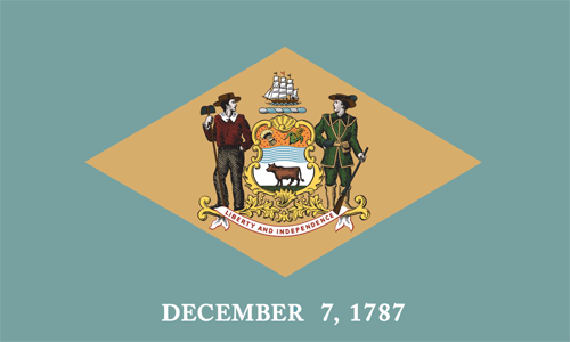 Bild von USA - Bundesstaat Delaware-Fahne USA - Bundesstaat Delaware-Flagge im Fahnenshop bestellen