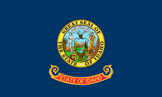Bild von USA - Bundesstaat Idaho-Fahne USA - Bundesstaat Idaho-Flagge im Fahnenshop bestellen