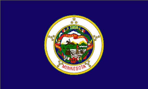 Bild von USA - Bundesstaat Minnesota-Fahne USA - Bundesstaat Minnesota-Flagge im Fahnenshop bestellen