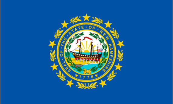 Bild von USA - Bundesstaat New Hampshire-Fahne USA - Bundesstaat New Hampshire-Flagge im Fahnenshop bestellen