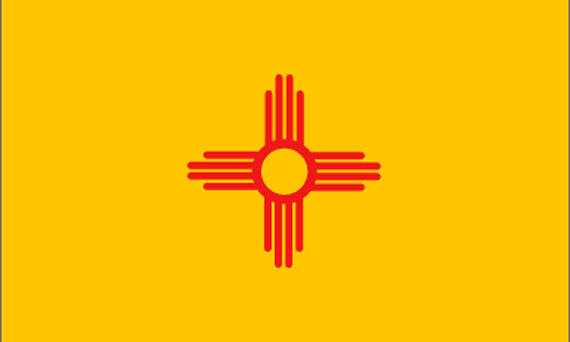 Bild von USA - Bundesstaat New Mexico-Fahne USA - Bundesstaat New Mexico-Flagge im Fahnenshop bestellen