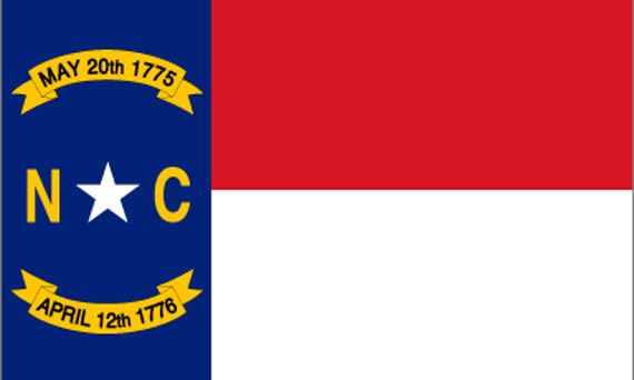 Bild von USA - Bundesstaat North-Carolina-Fahne USA - Bundesstaat North-Carolina-Flagge im Fahnenshop bestellen