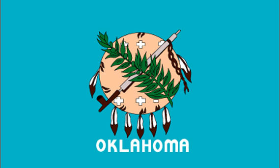 Be-ryl Flagge von Oklahoma Bundesstaat der Vereinigten Staaten Halswärmer Sturmhaube Kapuze Gesichtsschutz Gesichtsmaske Halsmanschette 